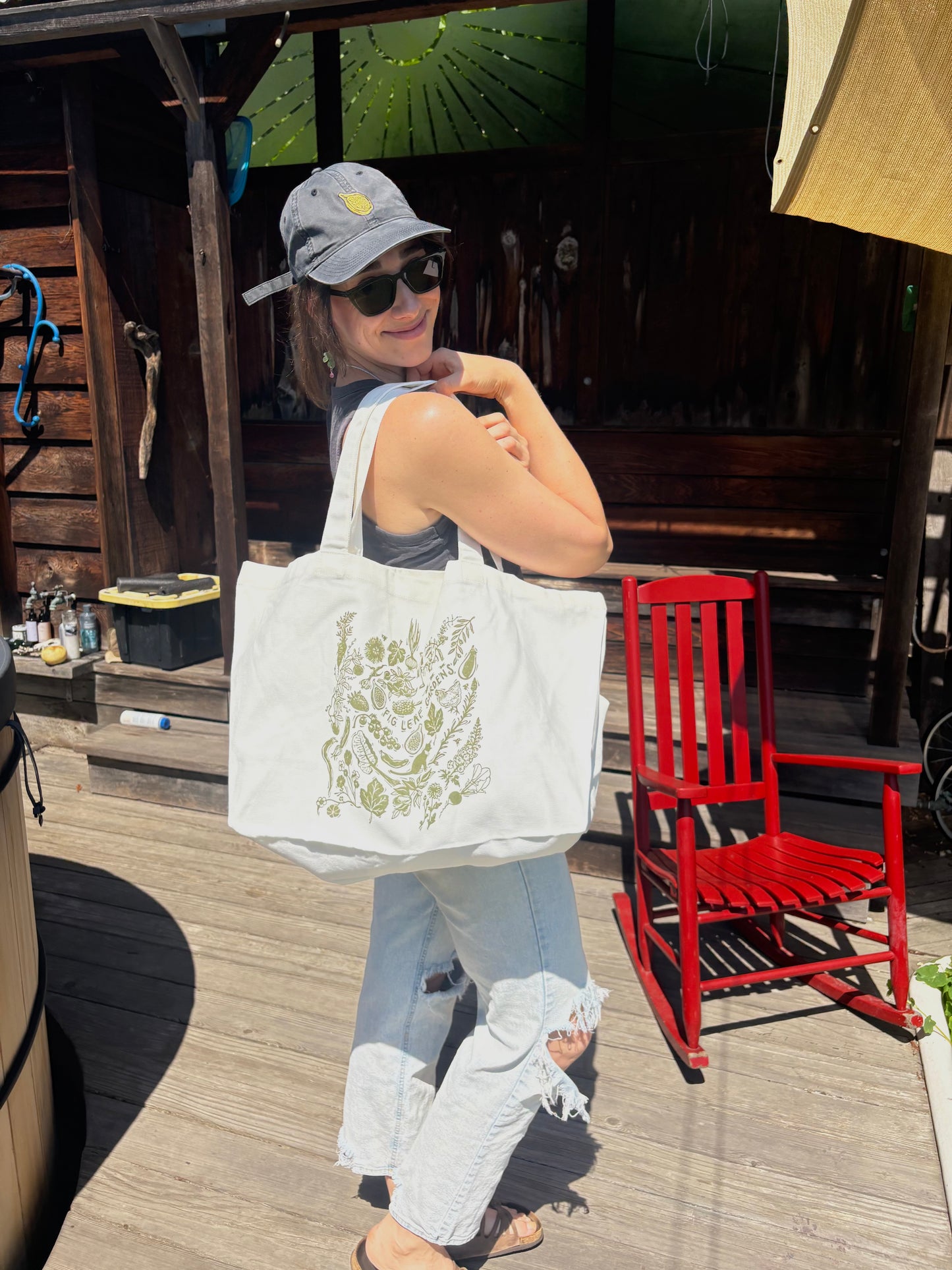 Cream Oversized Tote