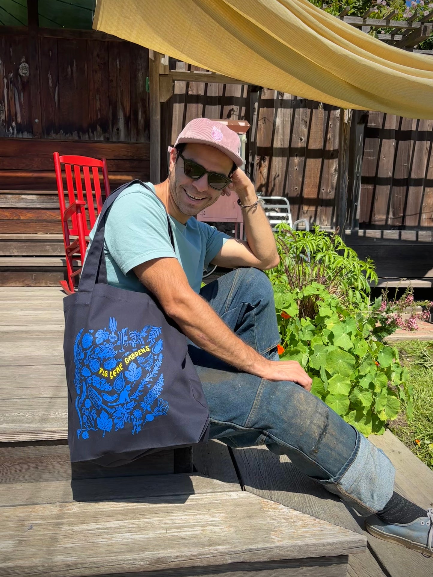 Navy Tote